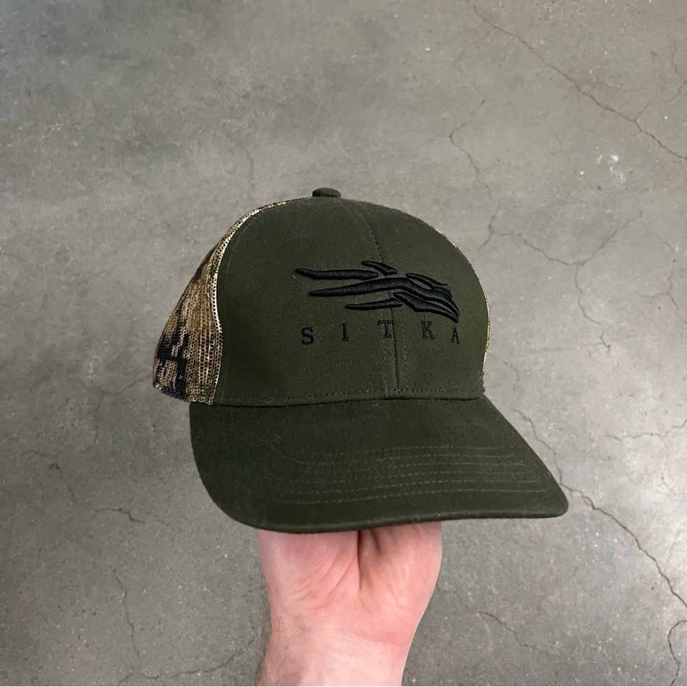 Sitka Olive Green Camo Cap